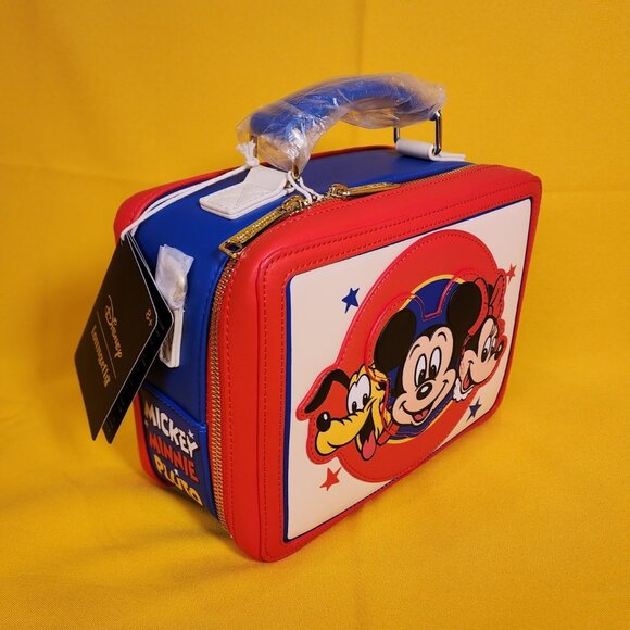 Loungefly Disney Mickey and Friends Classic Lunchbox Crossbody Bag NEW - Picture 2 of 12